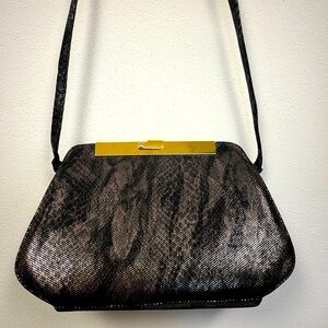 Frenchy of California Elegant Black and Gold Women's Bag